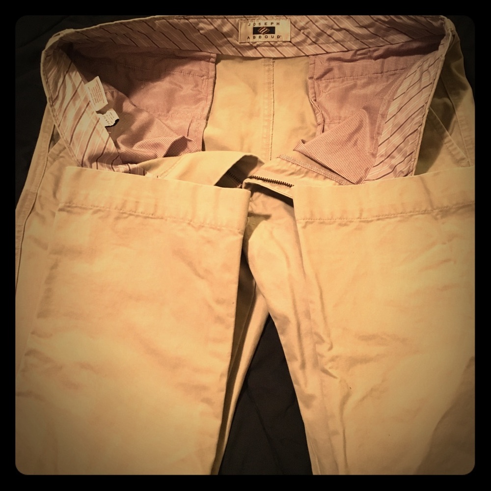 Joseph Abboud slim fit khaki 34 x 32 EUC
